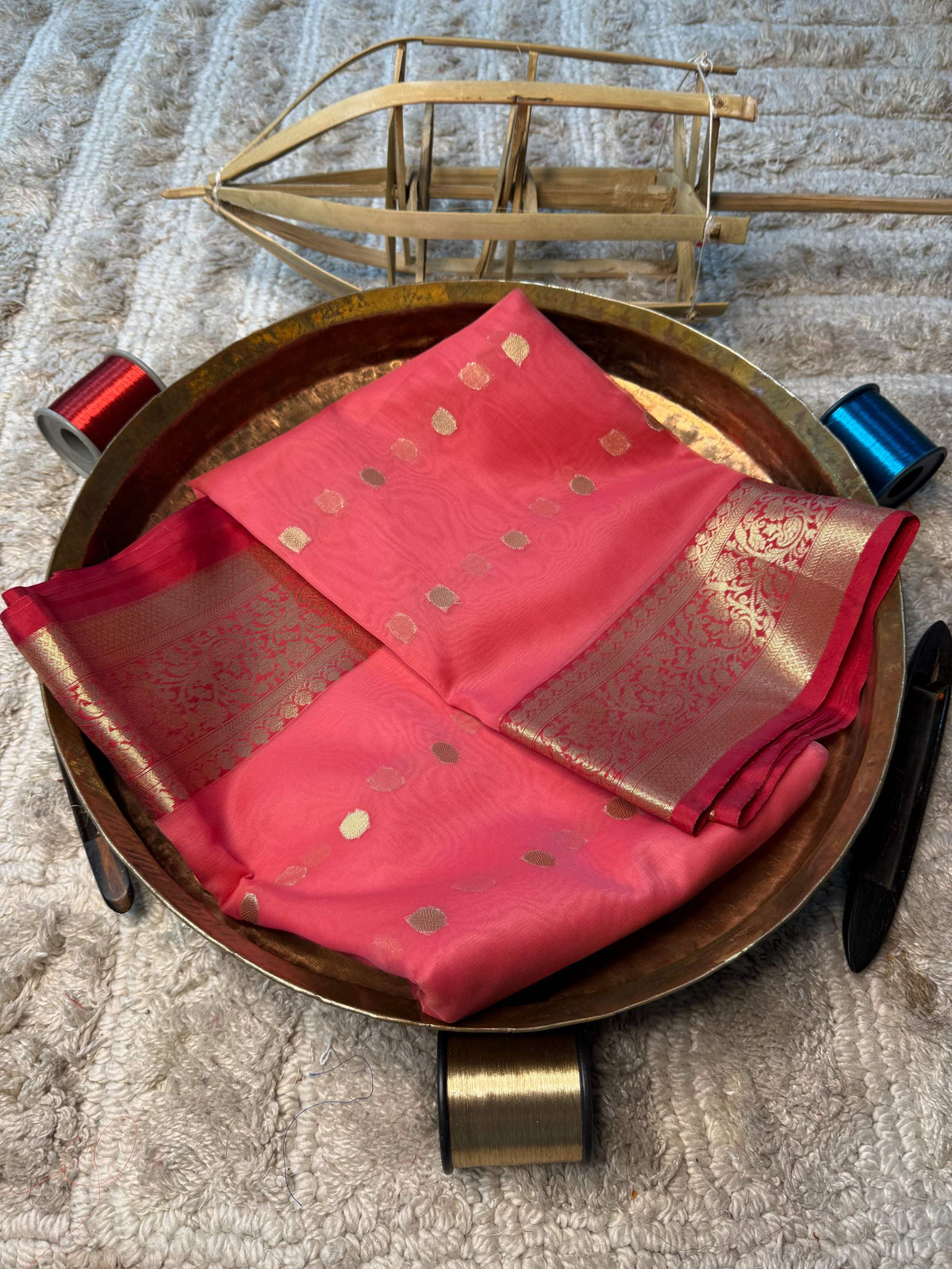 Eccentric zari weave Softsilk Banarasi Saree