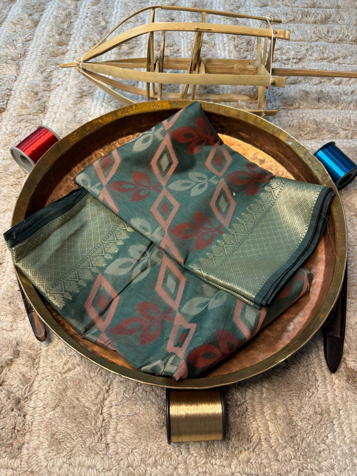 Eccentric zari weave Softsilk Banarasi Saree