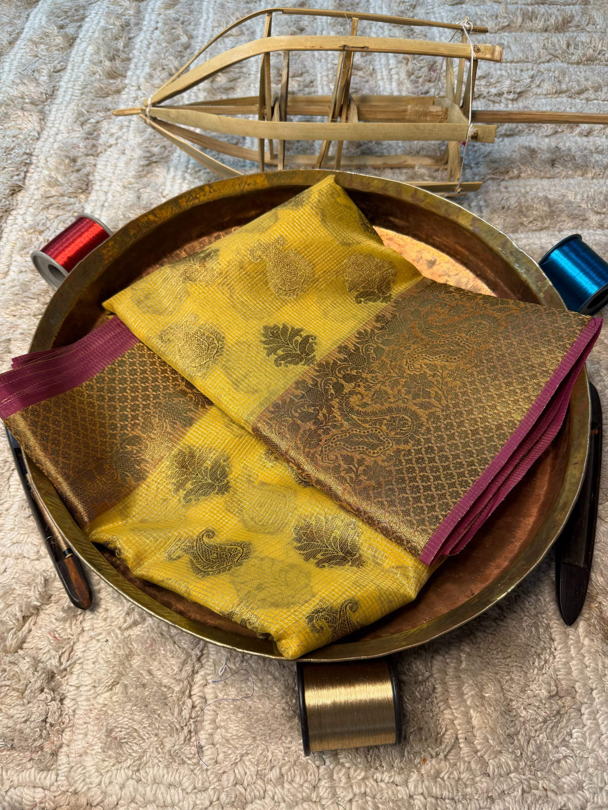 Eccentric zari weave Softsilk Banarasi Saree