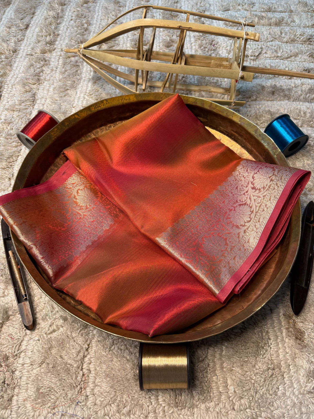 Eccentric zari weave Softsilk Banarasi Saree