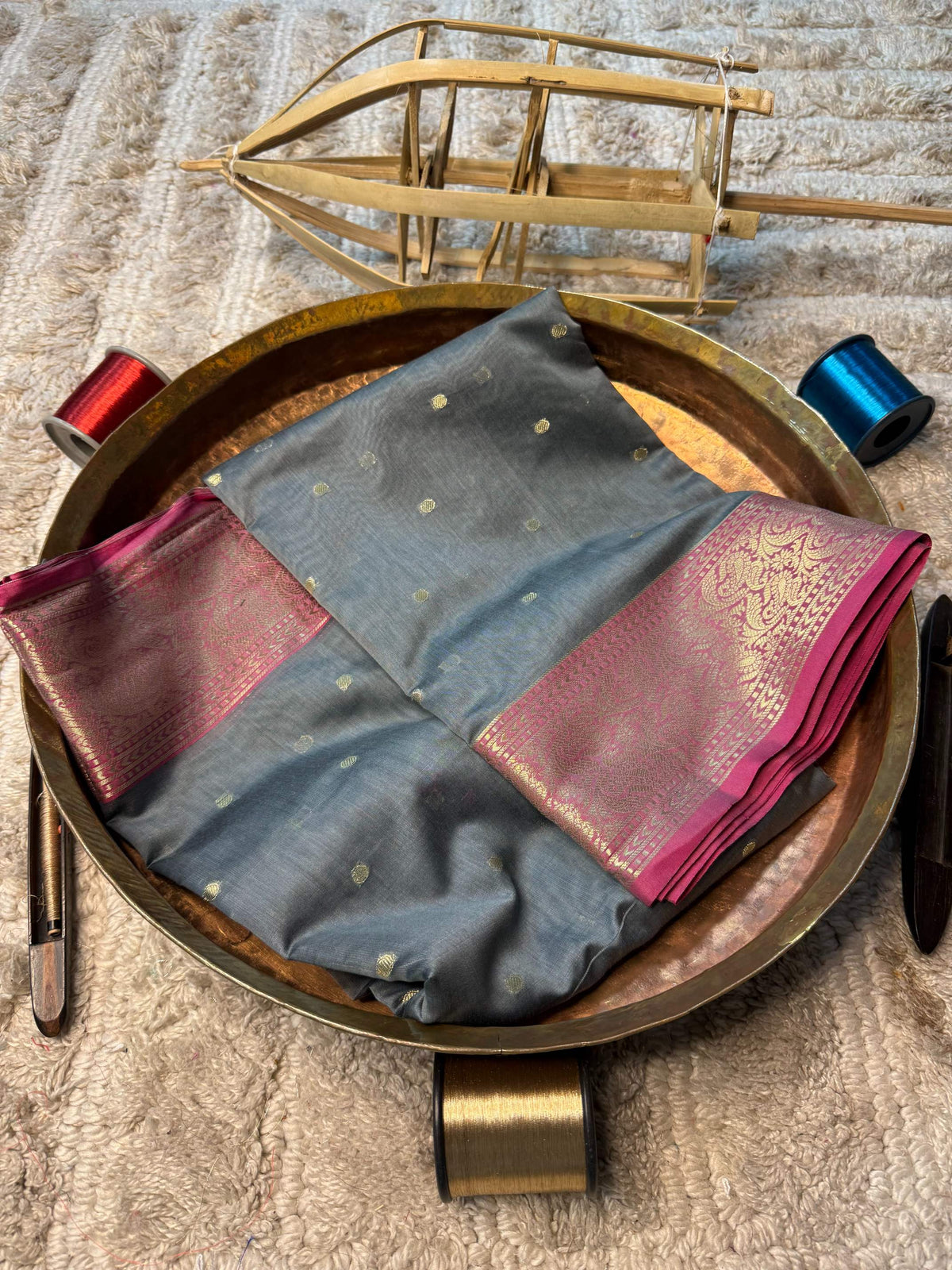 Eccentric zari weave Softsilk Banarasi Saree