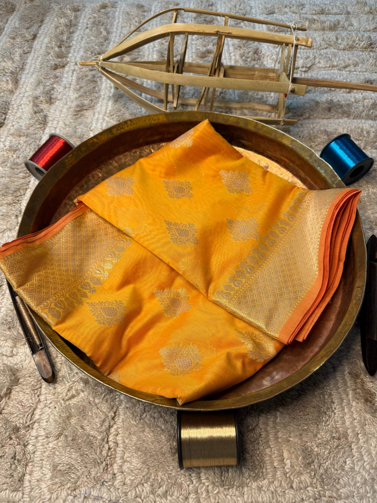 Eccentric zari weave Softsilk Banarasi Saree