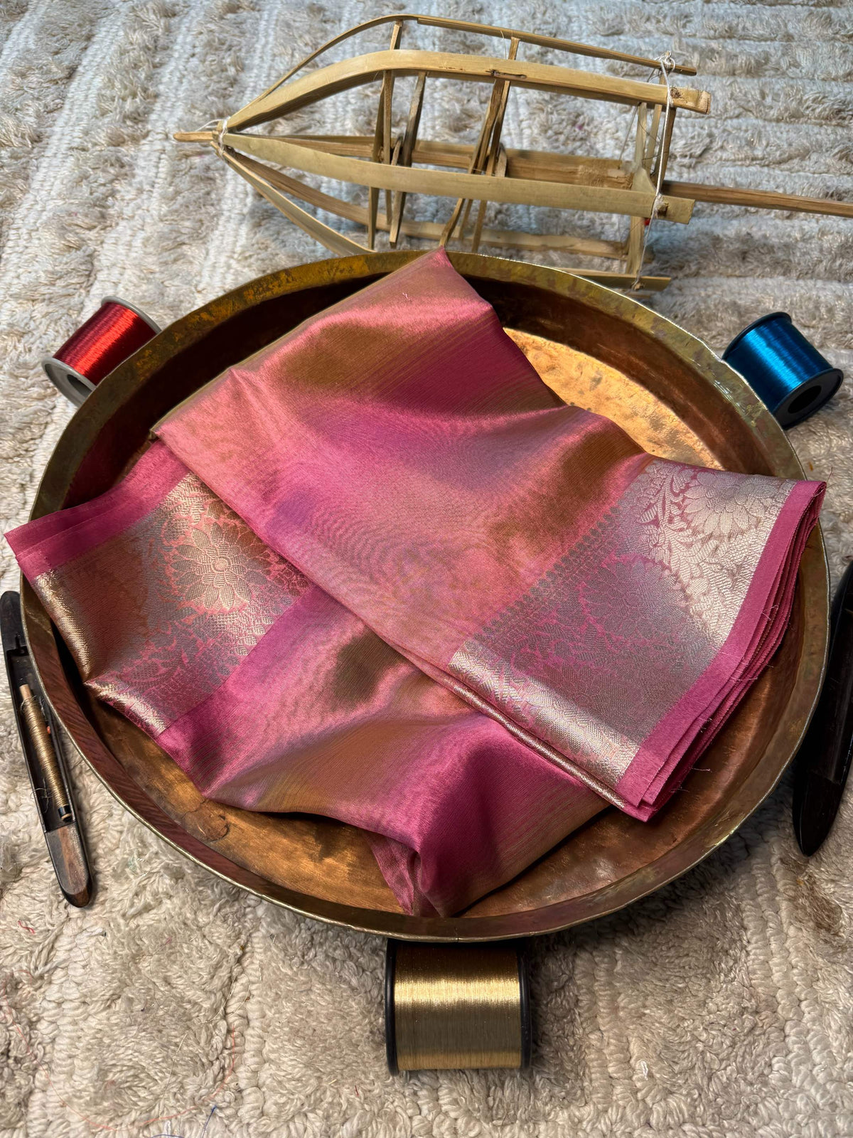 Eccentric zari weave Softsilk Banarasi Saree