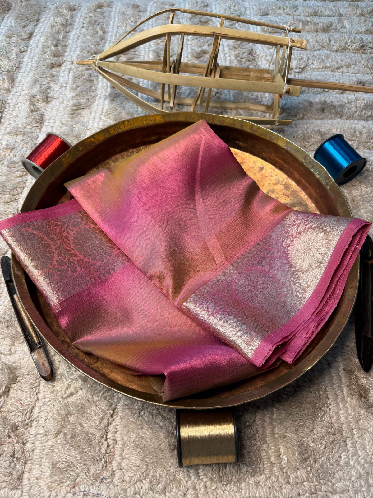 Eccentric zari weave Softsilk Banarasi Saree