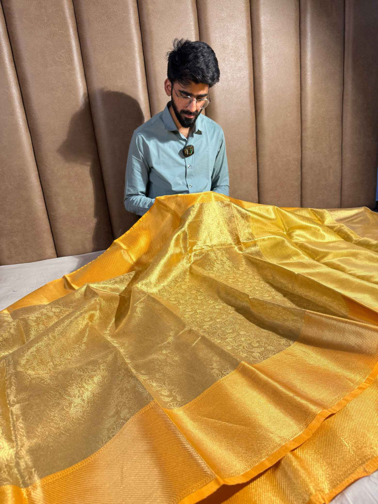 Weaved Chikankari Exclusive Tissue Silk Banarasi Saree