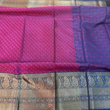 Beautiful Light Purple Shade Kanchi Kora Silk Saree