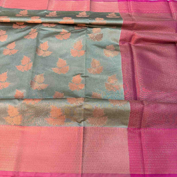 Beige Cotton Silk Banarasi - Theuseeshop