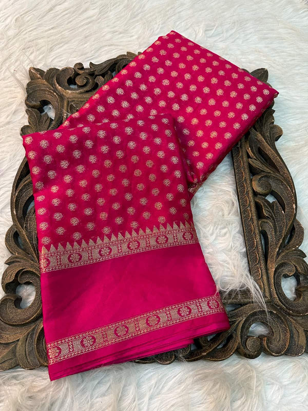 Warm Silk Zari Woven Banarasi Buti Saree