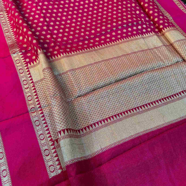 Warm Silk Zari Woven Banarasi Buti Saree