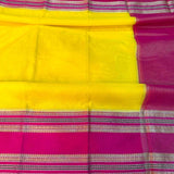 Yellow Warm Silk Meenakari Banarasi Saree