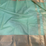 Sea Green Organza Silk Traditional Banarasi Saree