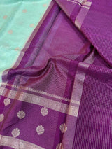 Sea Green Colour Warm Silk Banarasi Saree