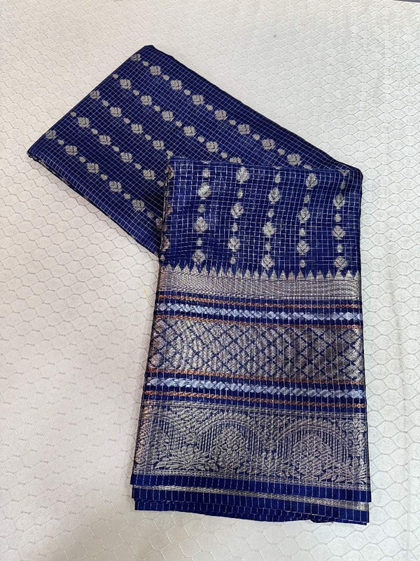 Nevy Blue Colour Warm Silk Banarasi Saree