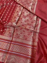 Bright Red Colour Warm Silk Banarasi Saree