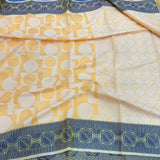 Yellow Color Shade Cotton Silk Saree