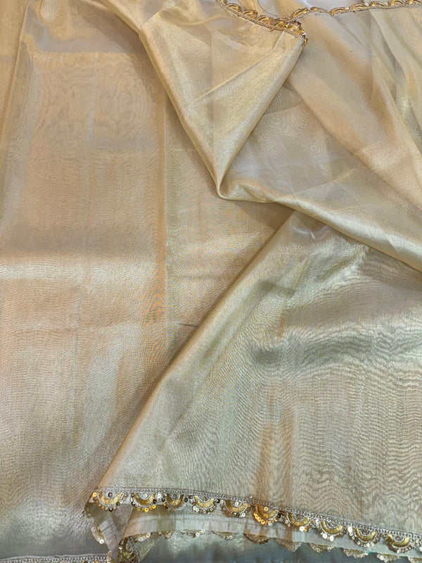 Soft Glass Tissue Silk Saree Heeramandi Edition