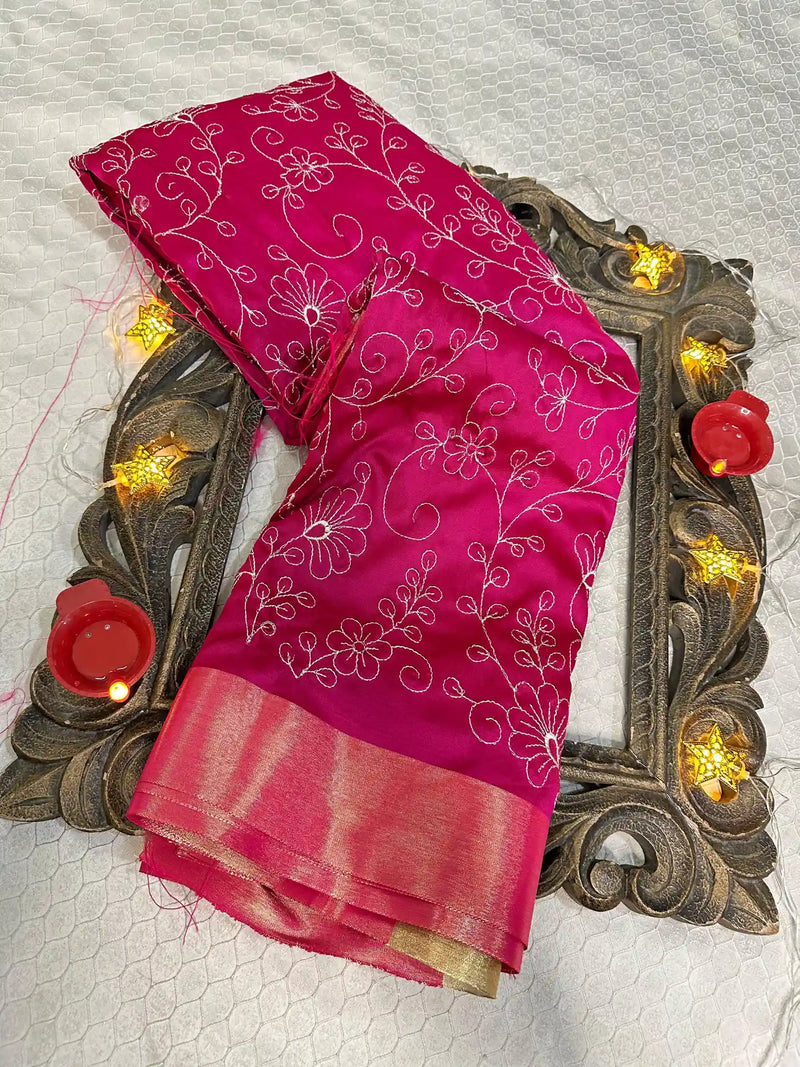 Softsilk Exclusive Jacquard Banarasi Saree