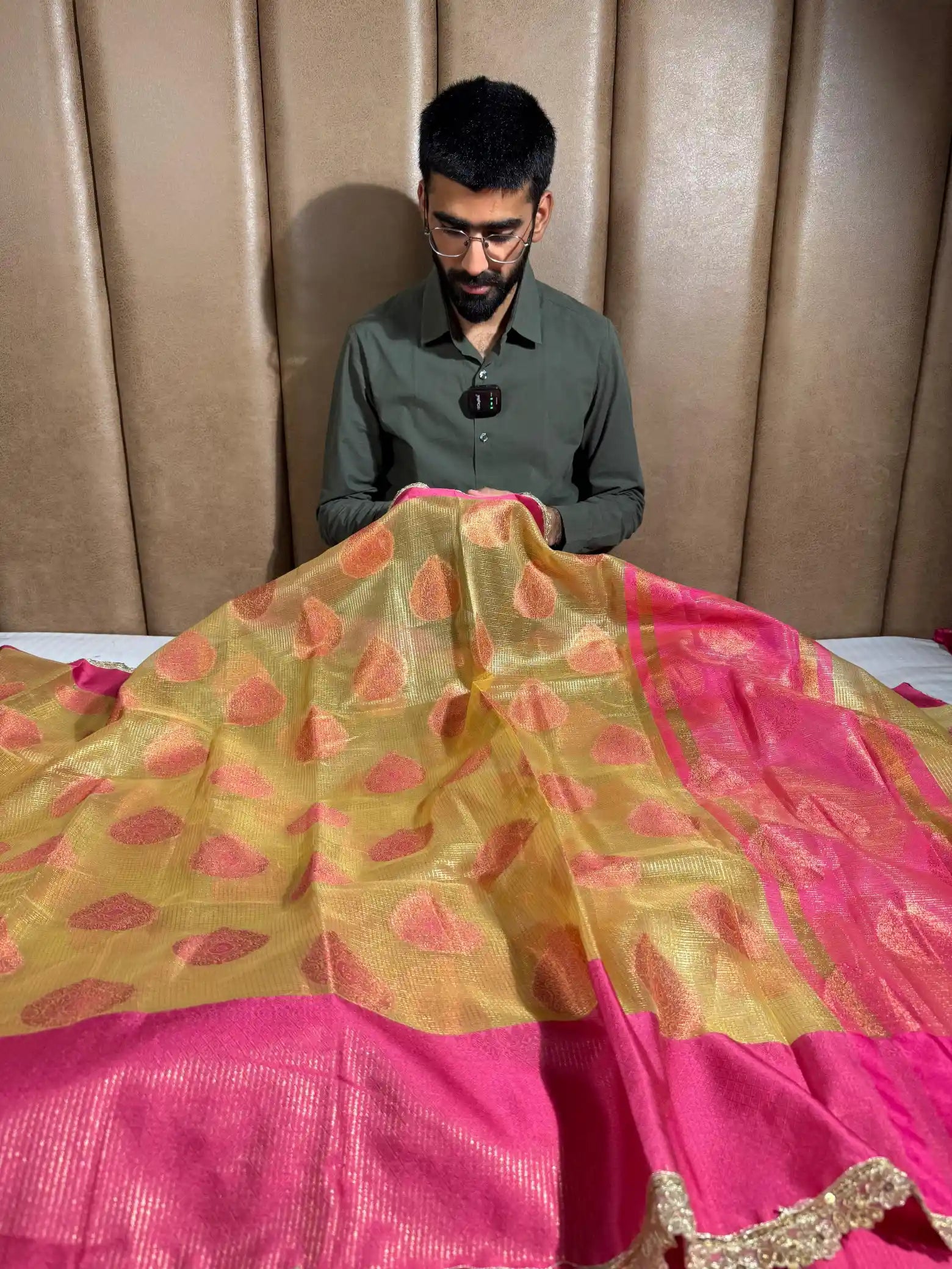 Kota tissue silk exclusive designer saree