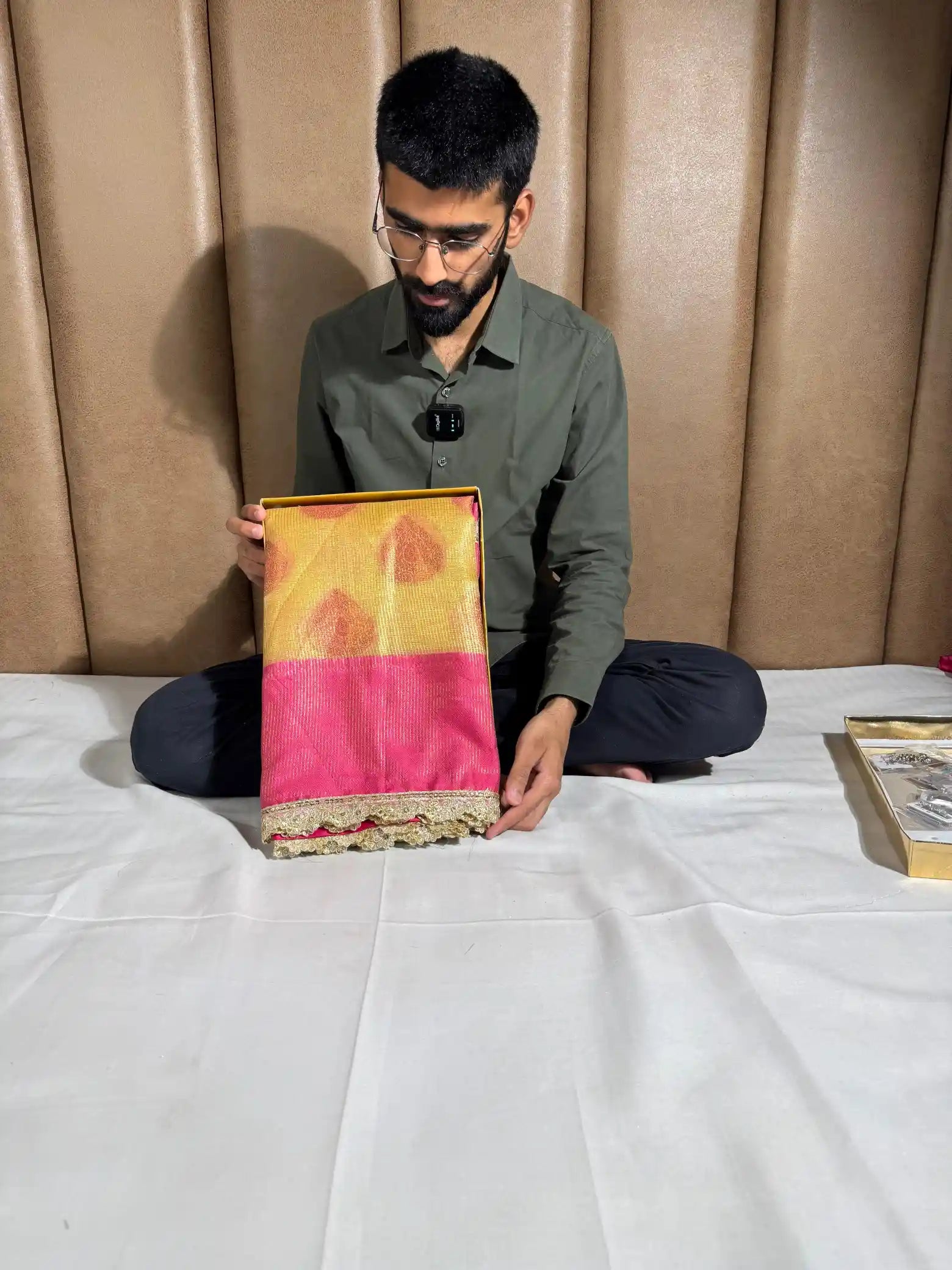 Kota tissue silk exclusive designer saree