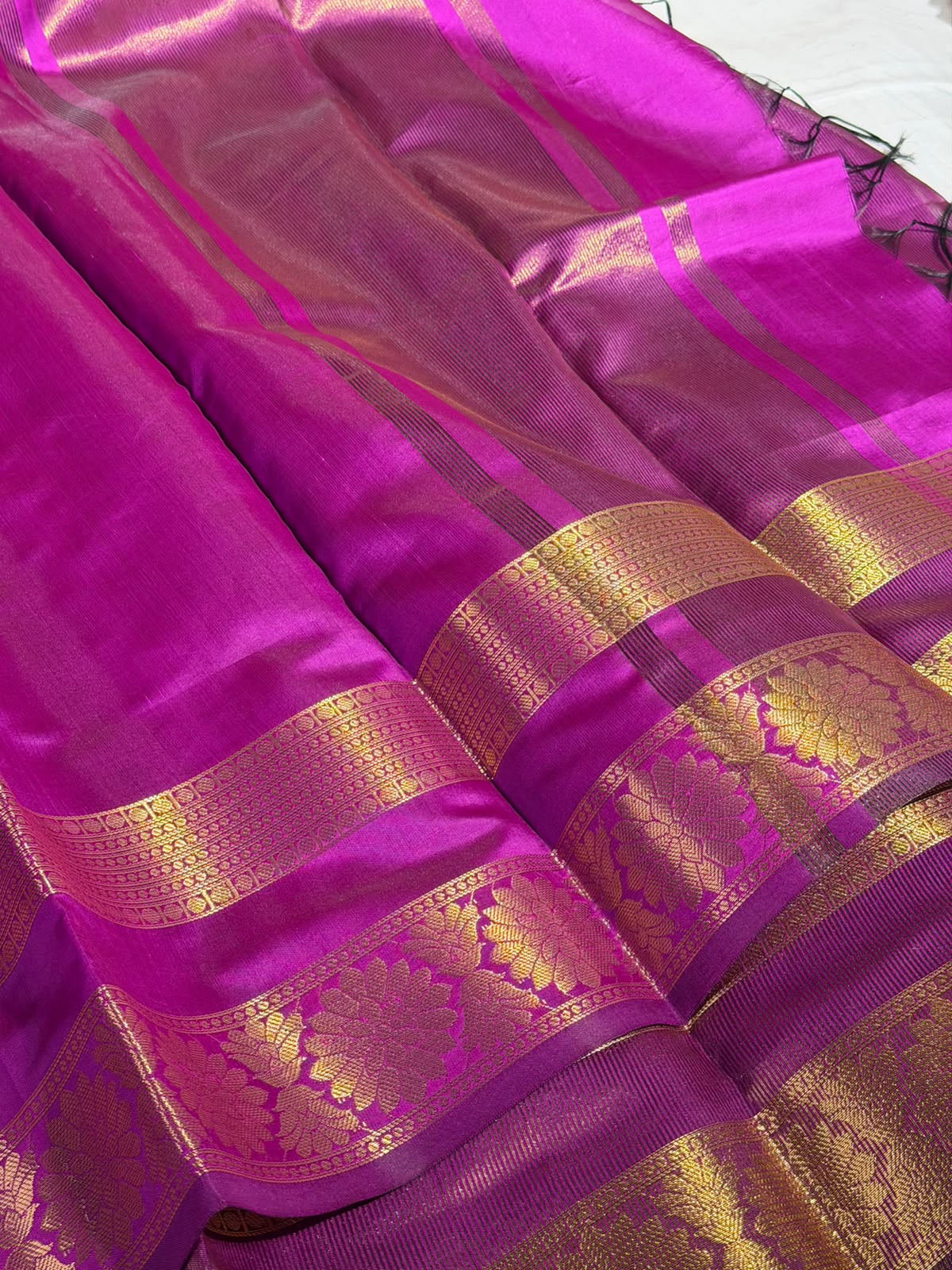Purple Colour  Softsilk Eccentric Banarasi Saree