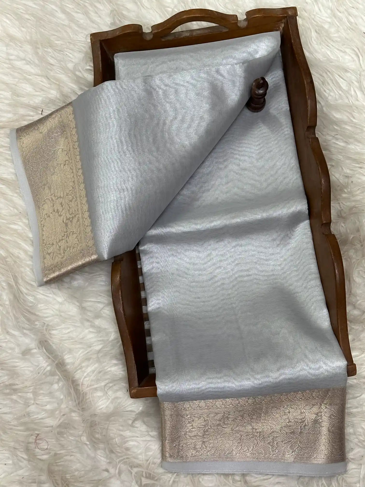 Zari Border Weave Traditional Banarasi Saree