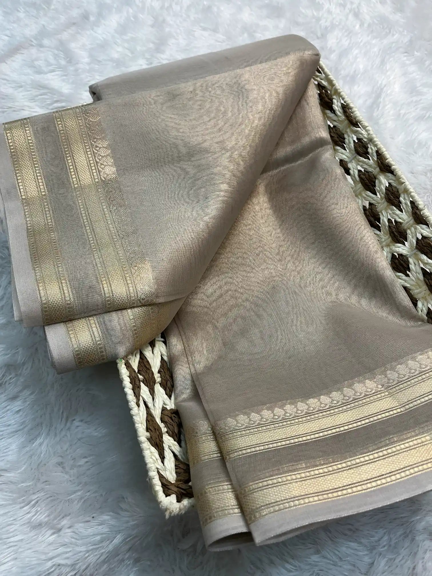Zari Border Weave Traditional Banarasi Saree