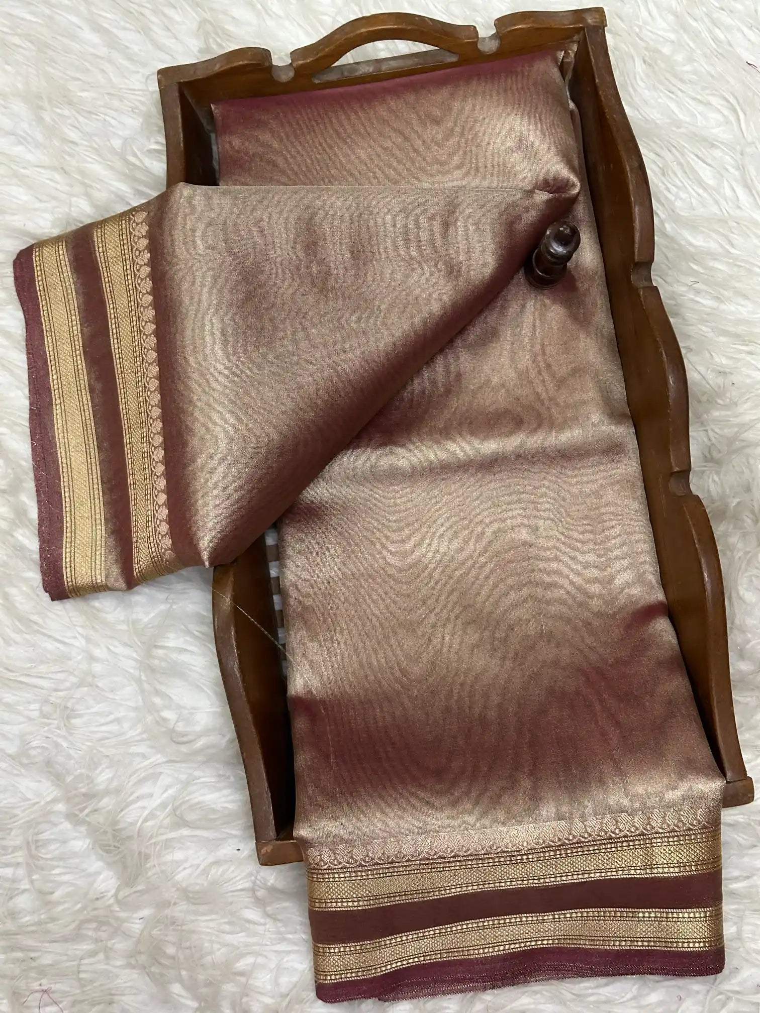 Zari Border Weave Traditional Banarasi Saree