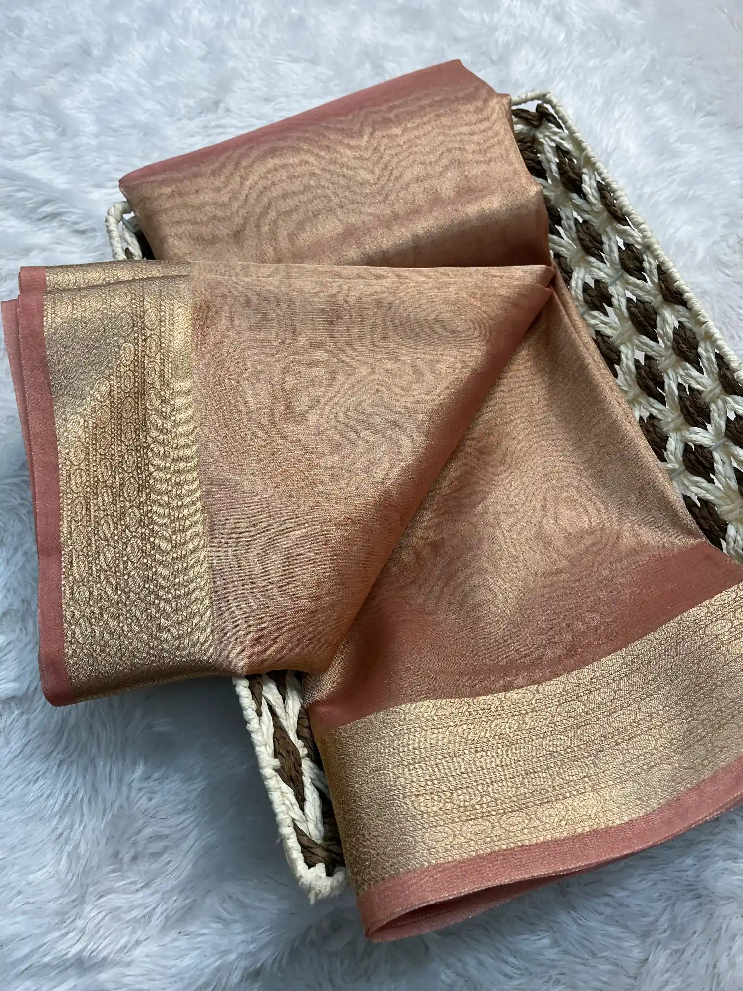 Zari Border Weave Traditional Banarasi Saree