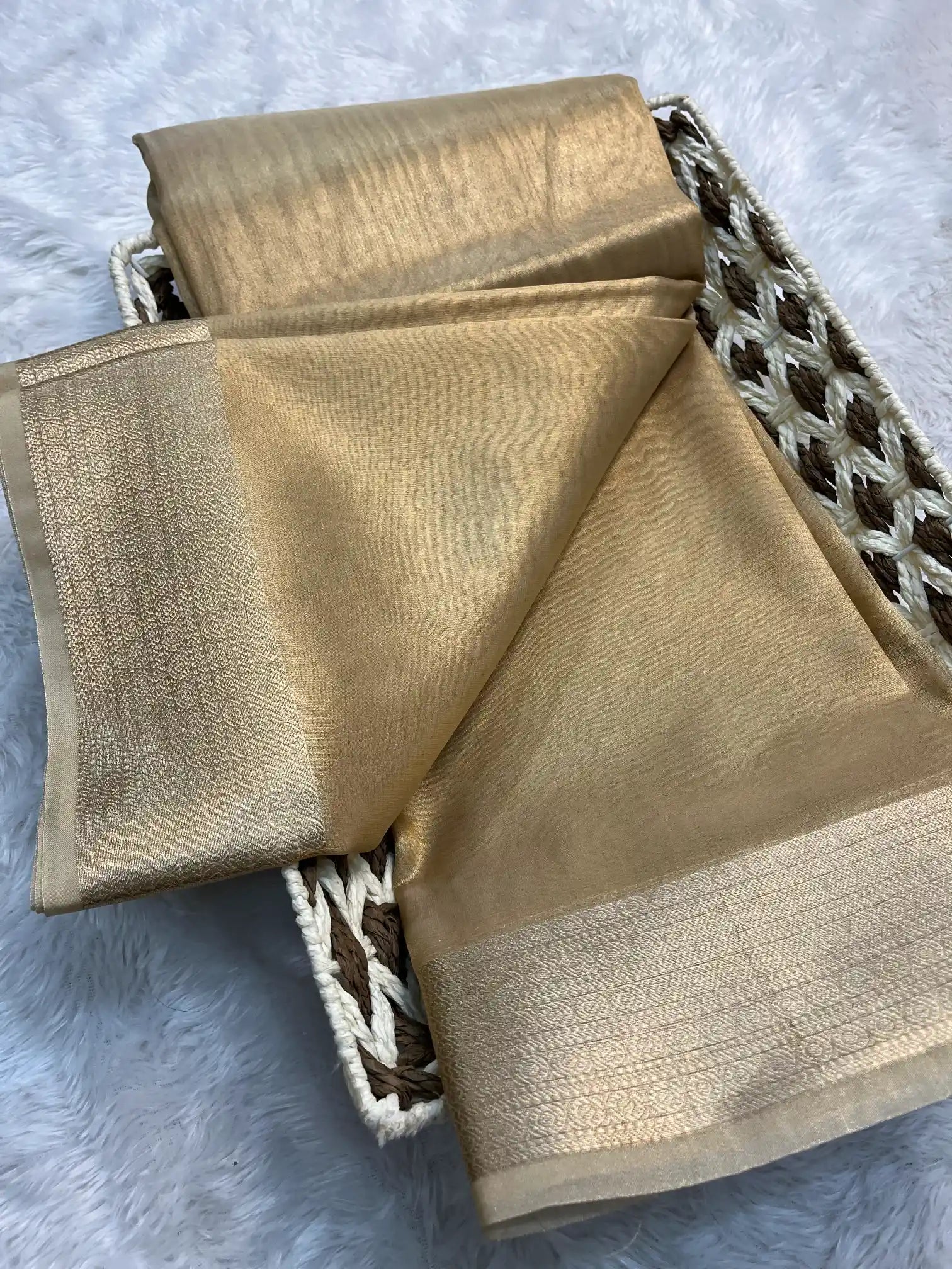 Zari Border Weave Traditional Banarasi Saree