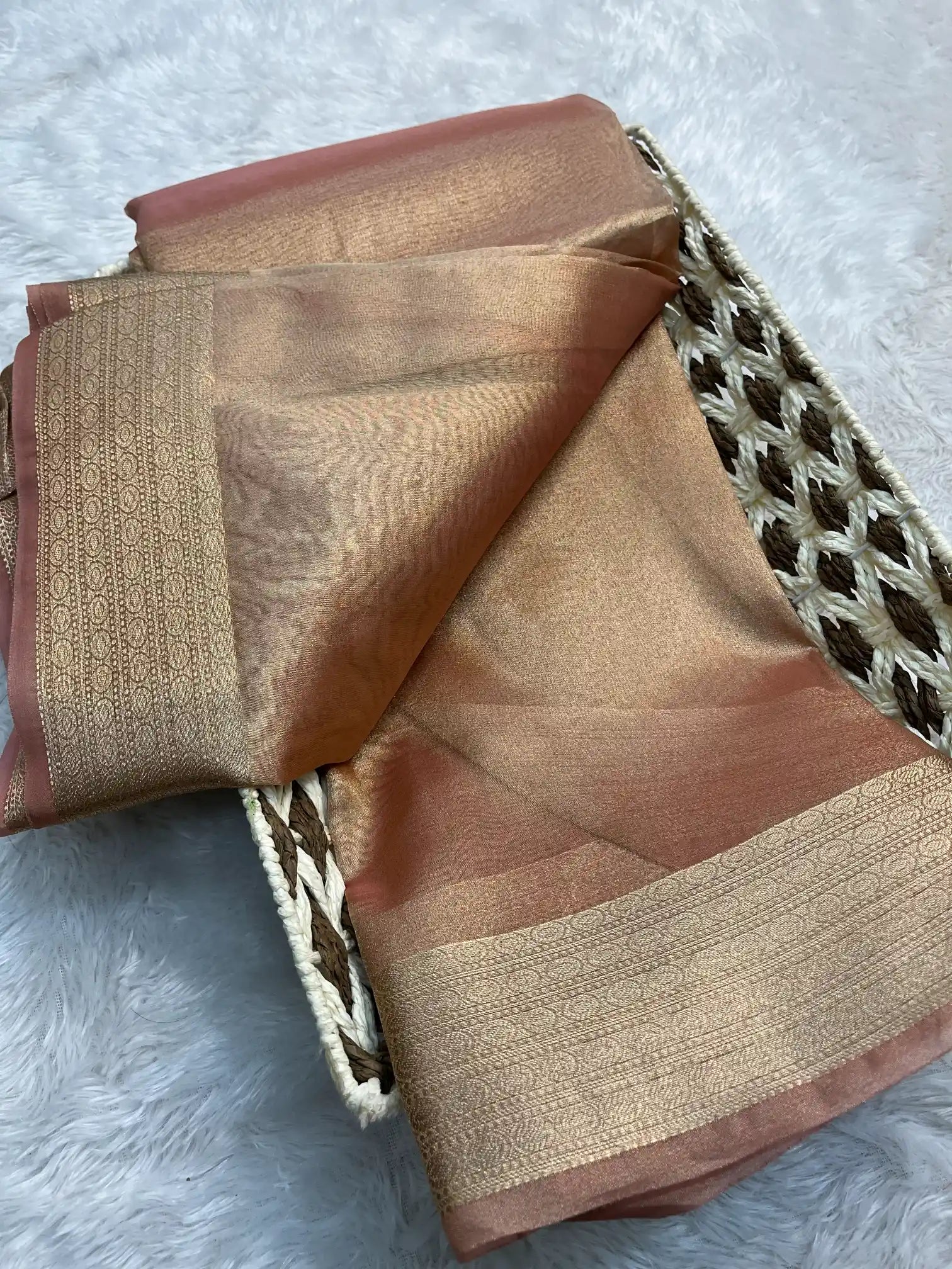 Zari Border Weave Traditional Banarasi Saree