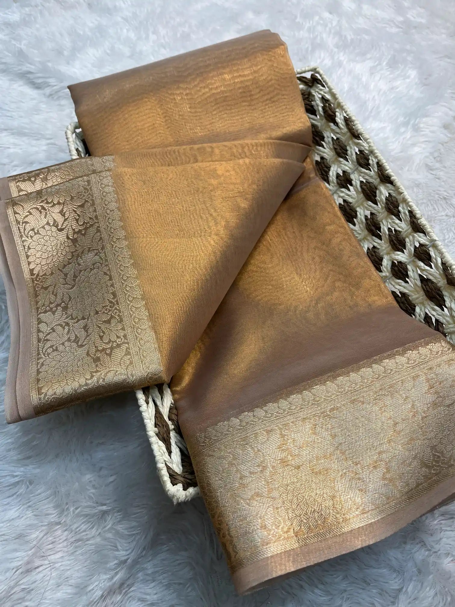 Zari Border Weave Traditional Banarasi Saree