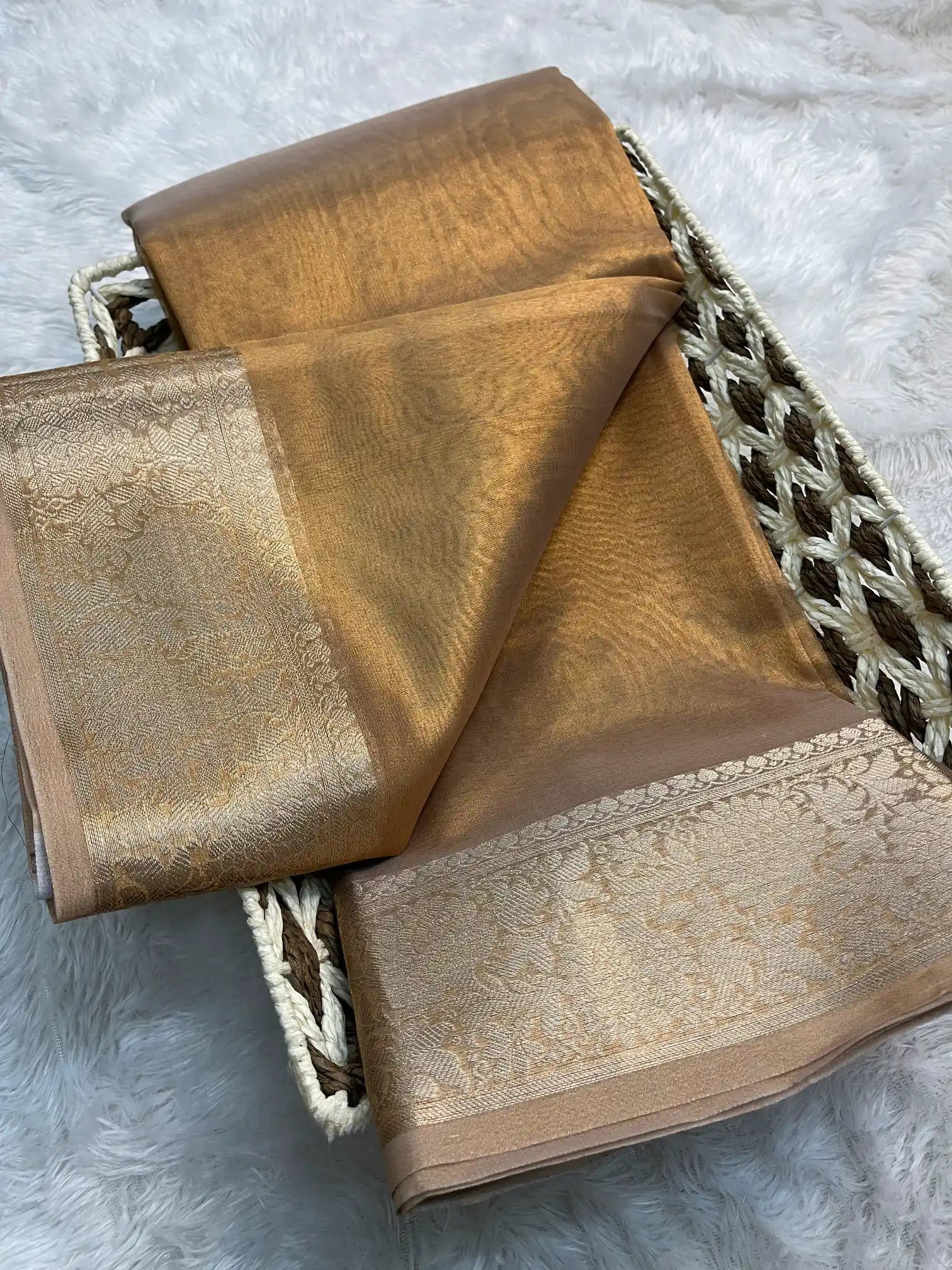 Zari Border Weave Traditional Banarasi Saree