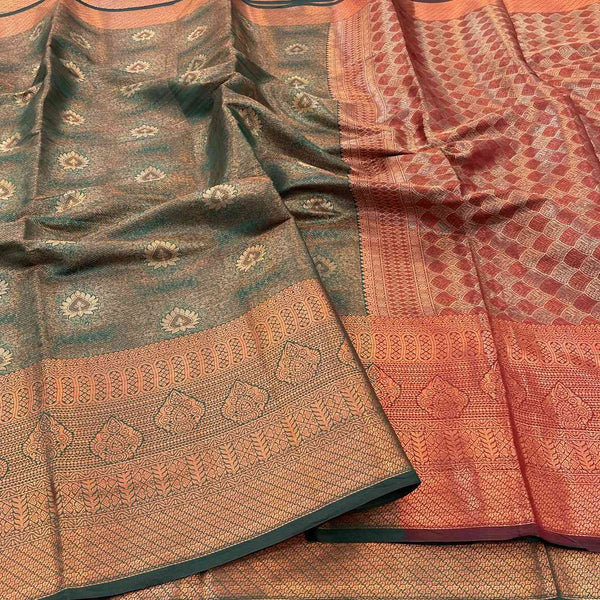 Exclusive Green Colour Soft Pattu Silk Saree