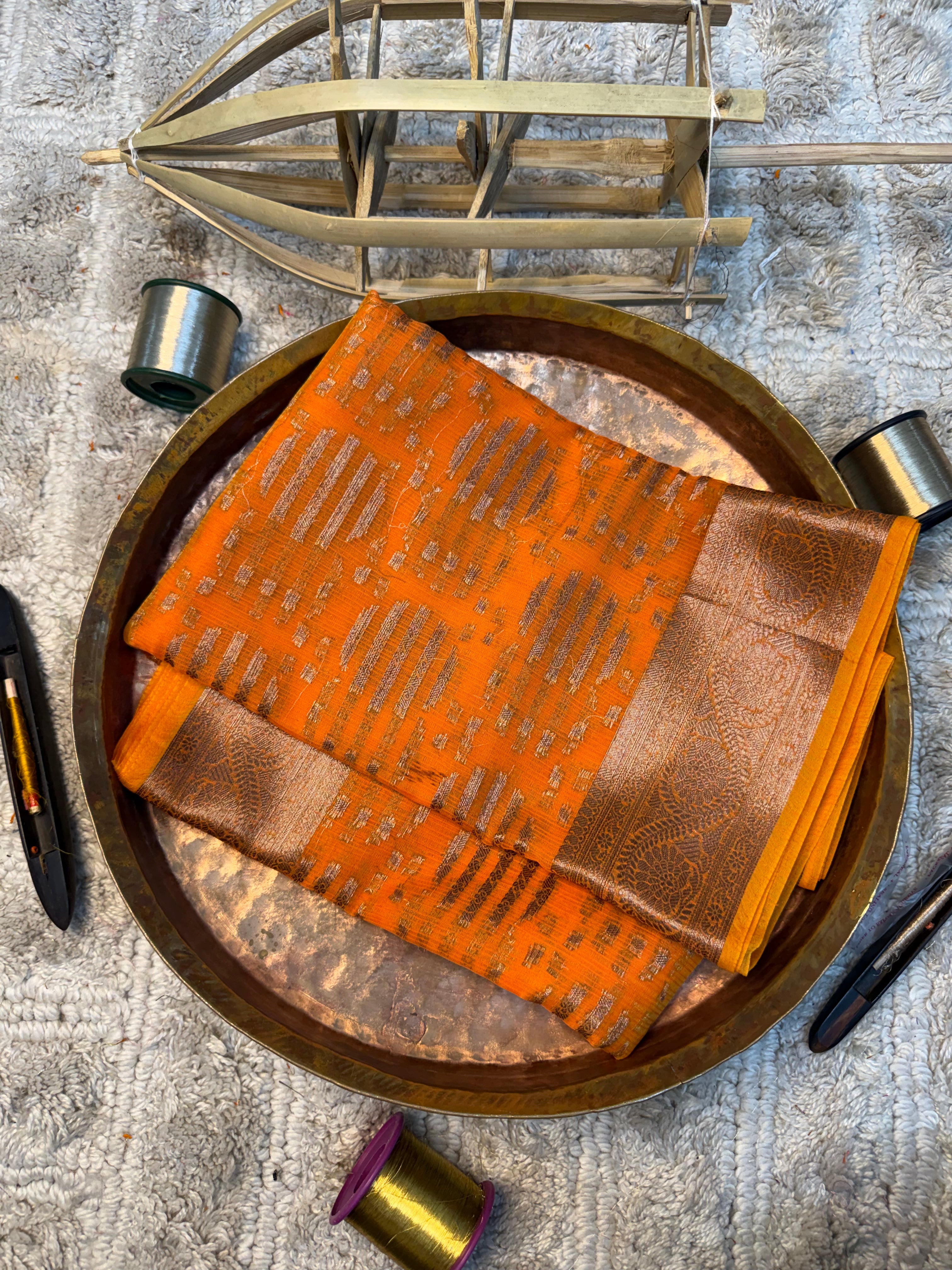 Eccentric zari weave Softsilk Banarasi saree
