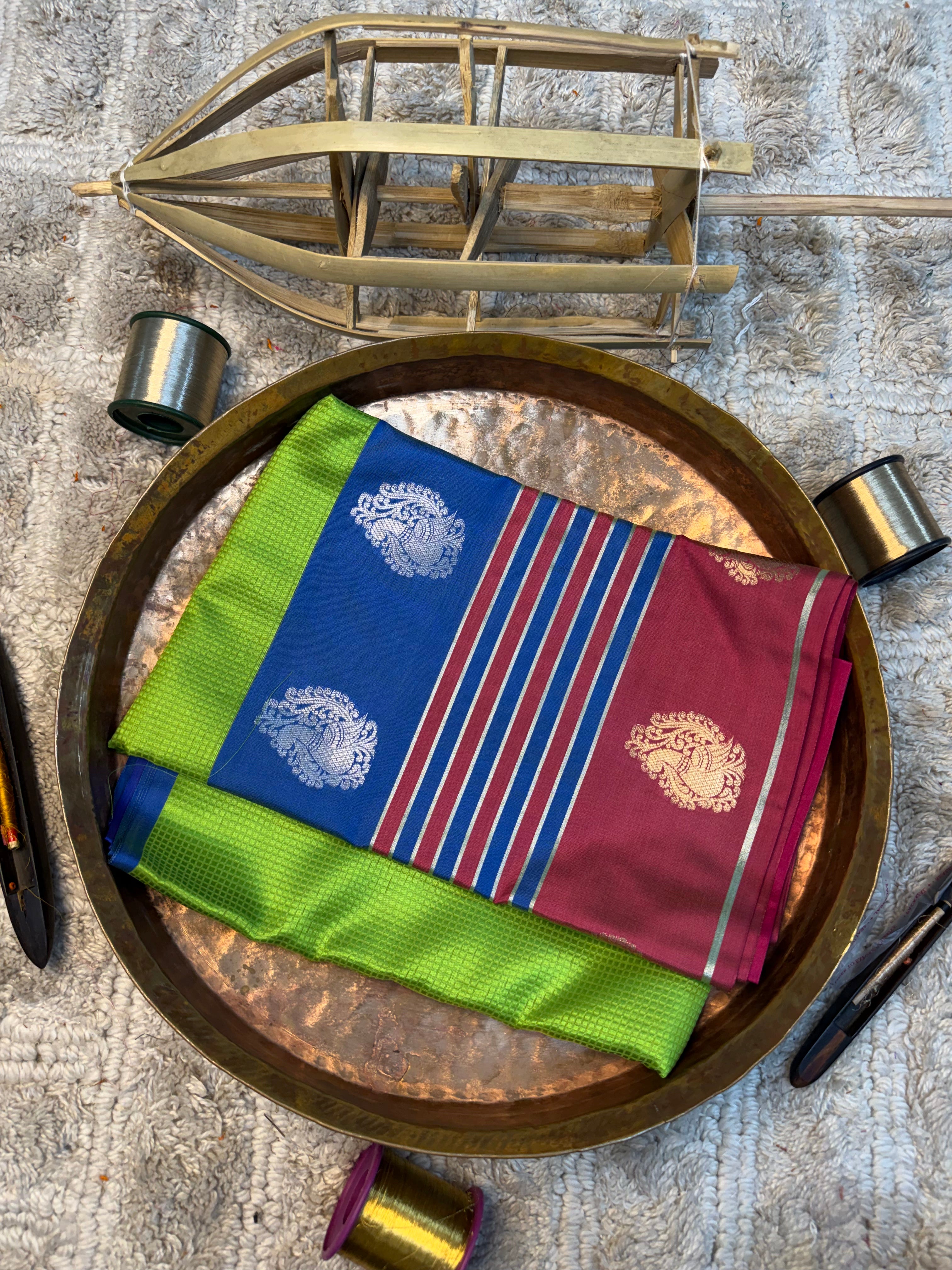 Eccentric zari weave Softsilk Heritage Banarasi saree
