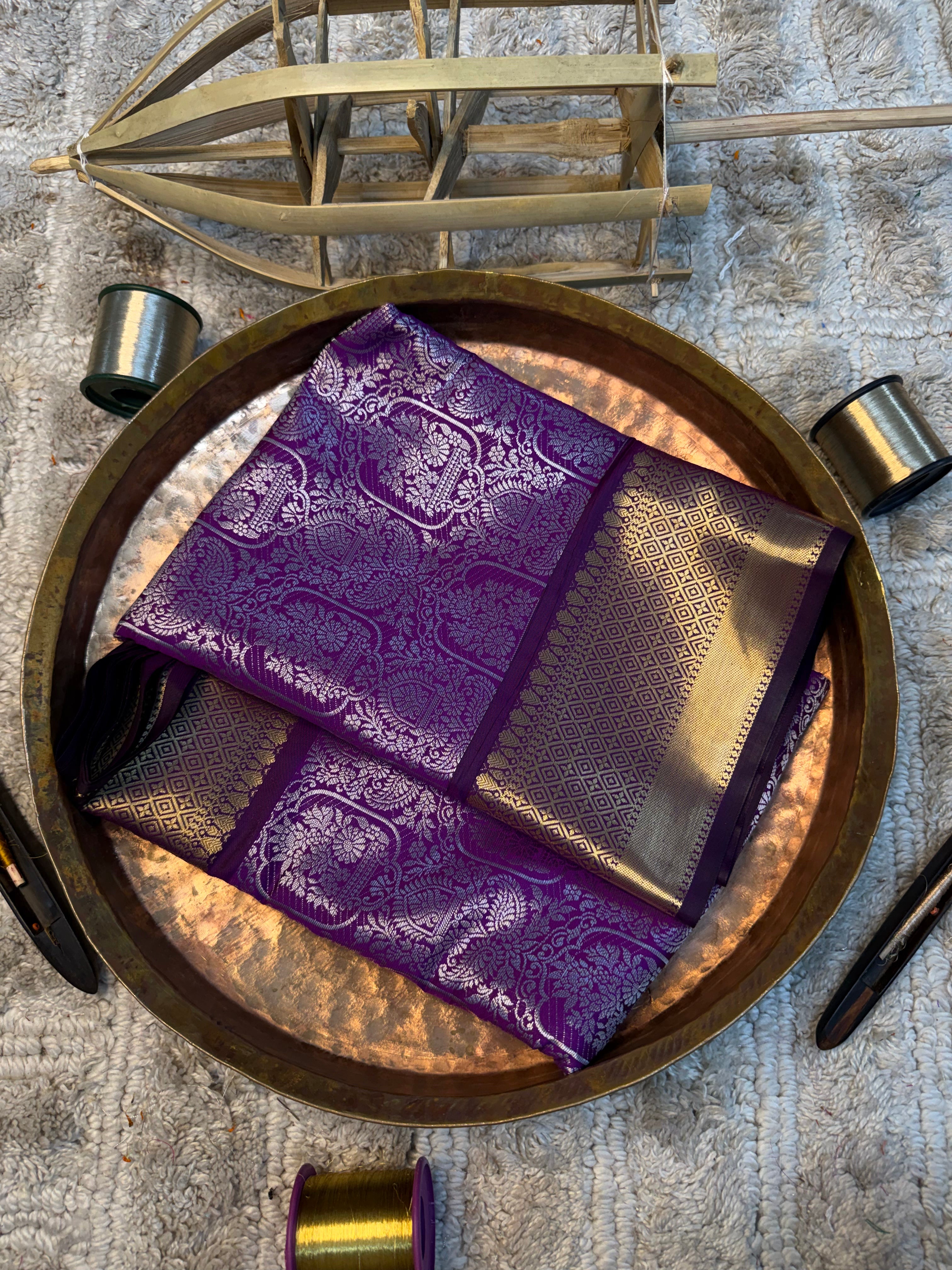 Eccentric zari weave Softsilk Banarasi saree
