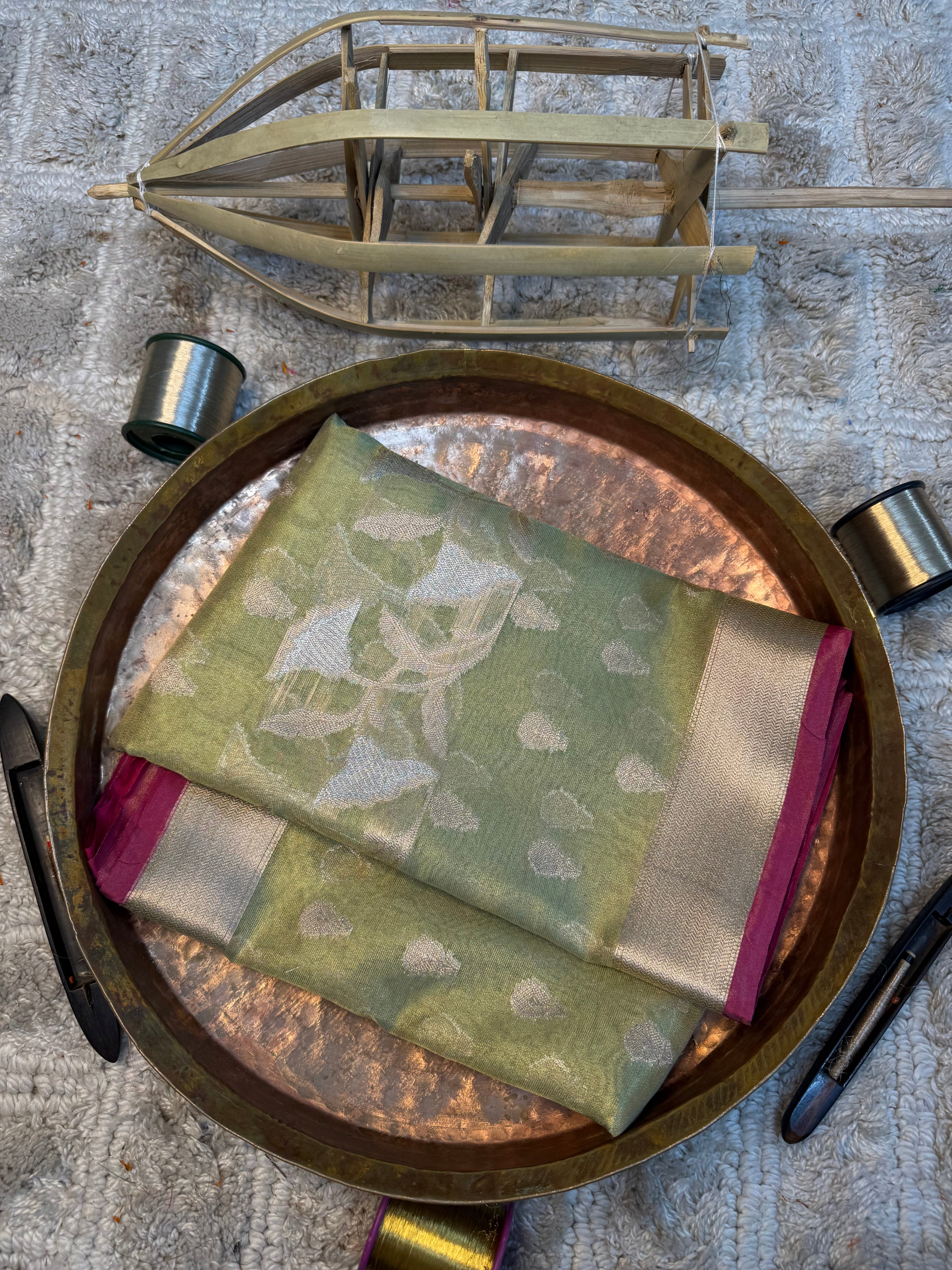 Eccentric zari weave Softsilk Banarasi saree