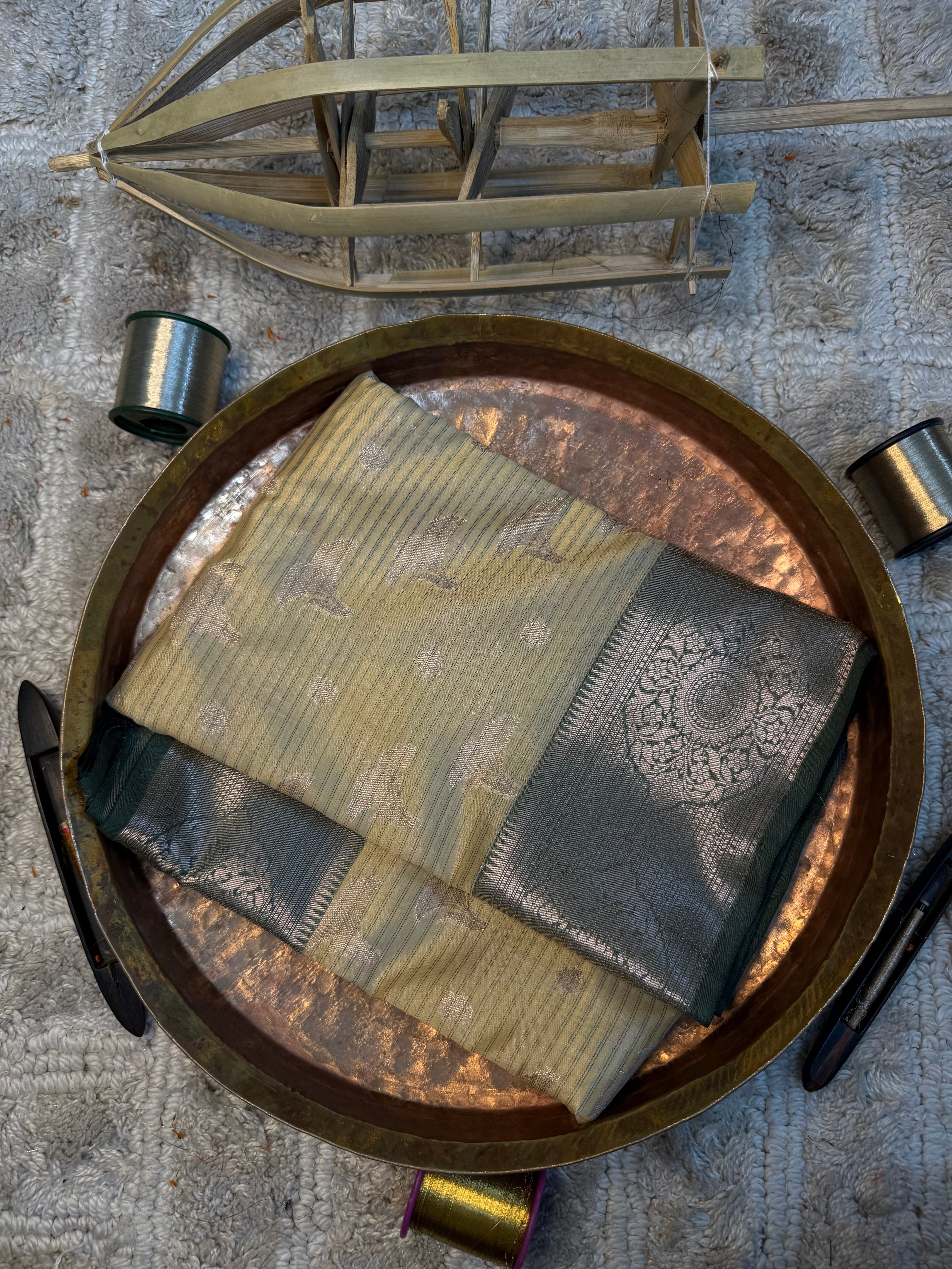 Eccentric zari weave Softsilk Heritage Banarasi saree