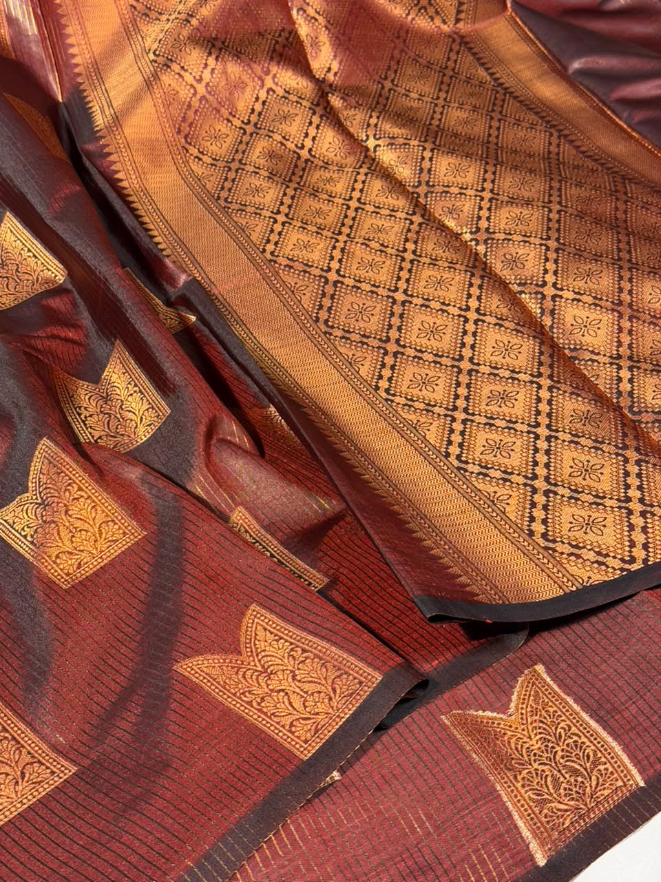 Maroon Softsilk Kanchi Pattu Saree