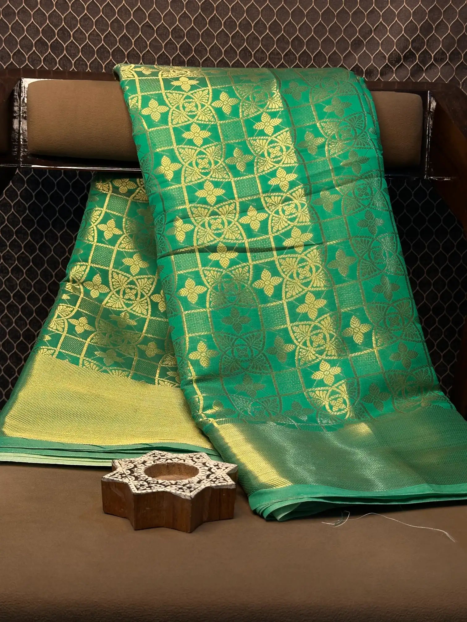 Contemporary weave Softsilk heritage Banarasi saree