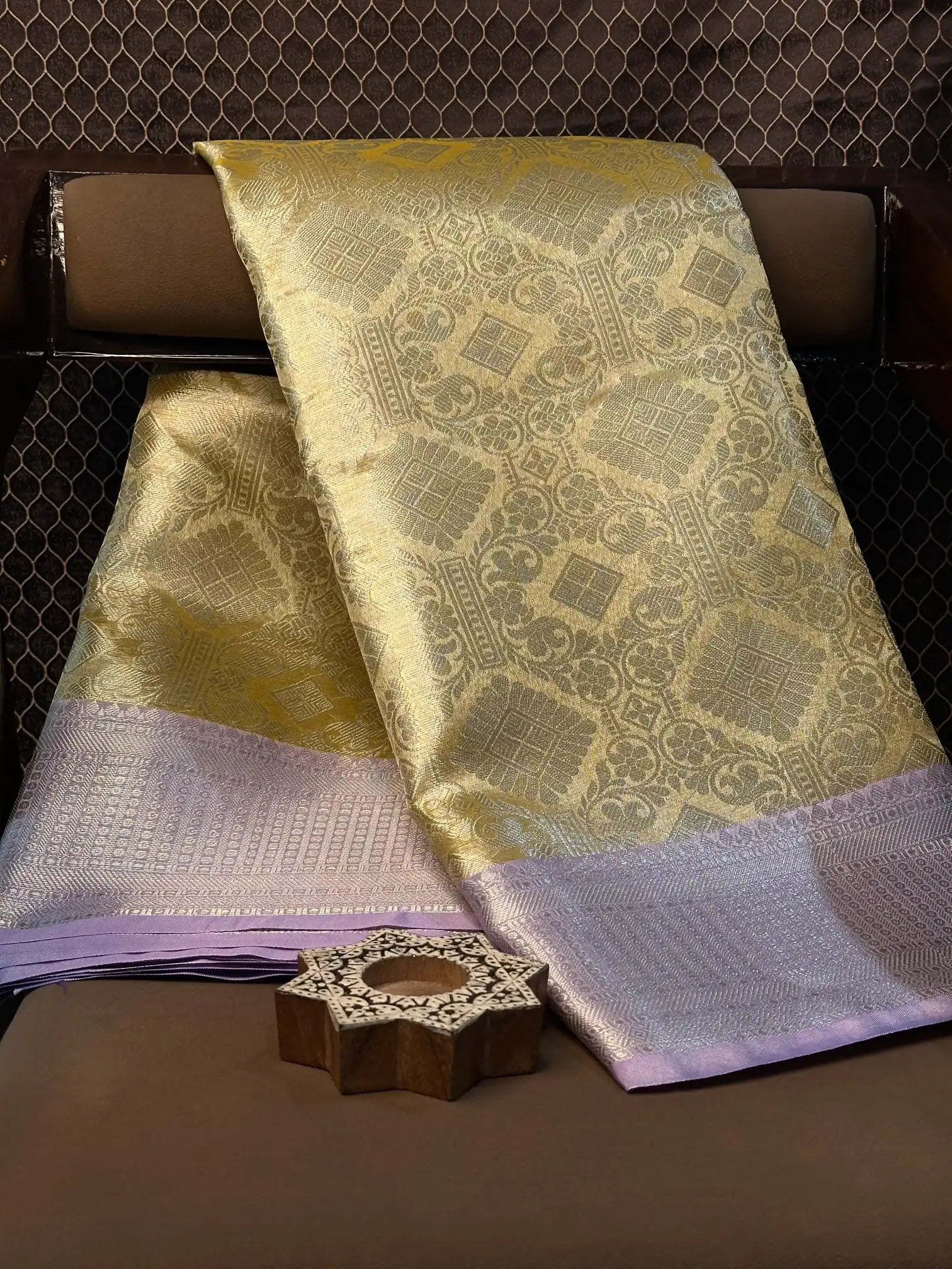 Contemporary weave Softsilk heritage Banarasi saree