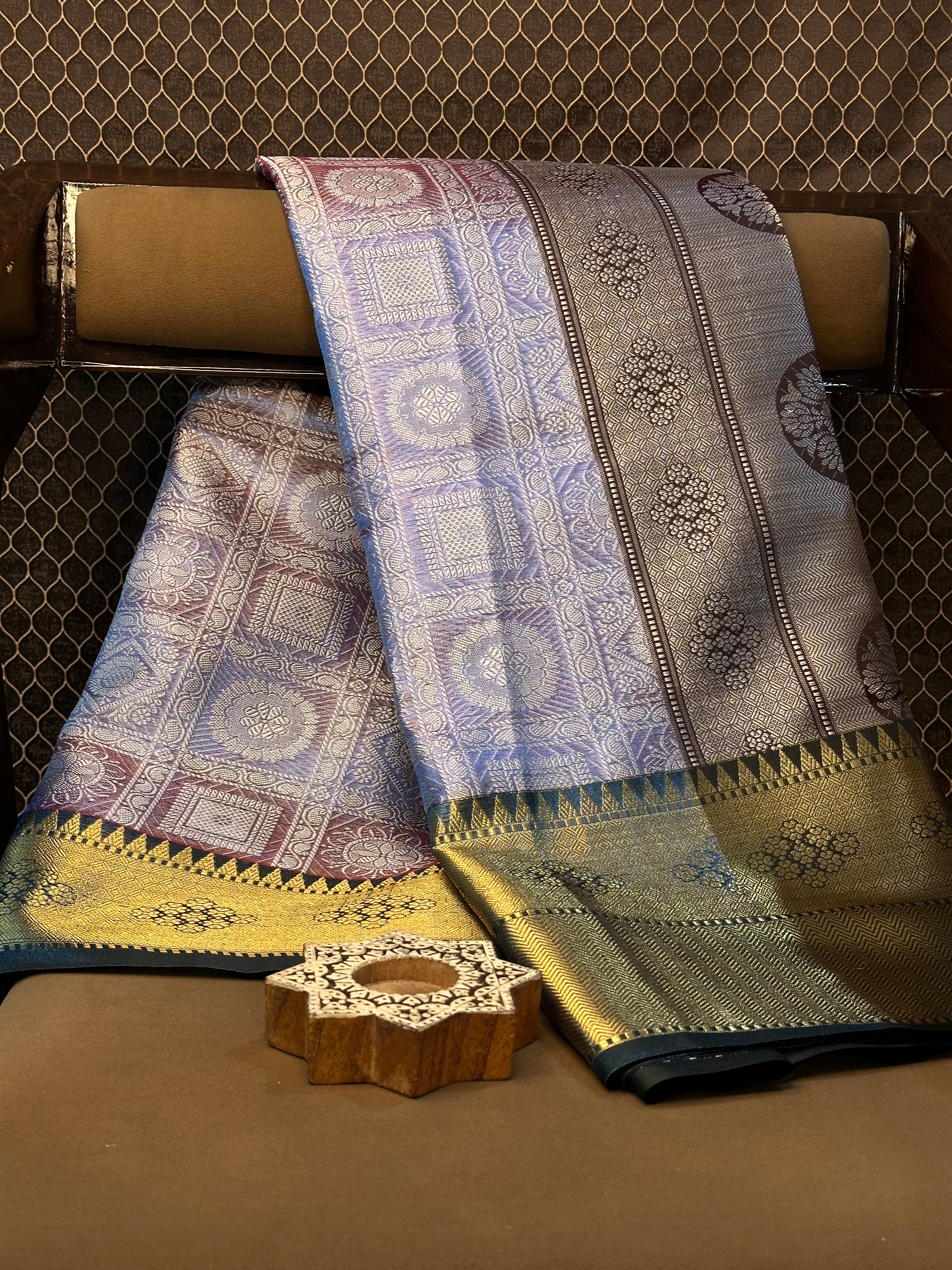 Traditional weave Softsilk Banarasi saree