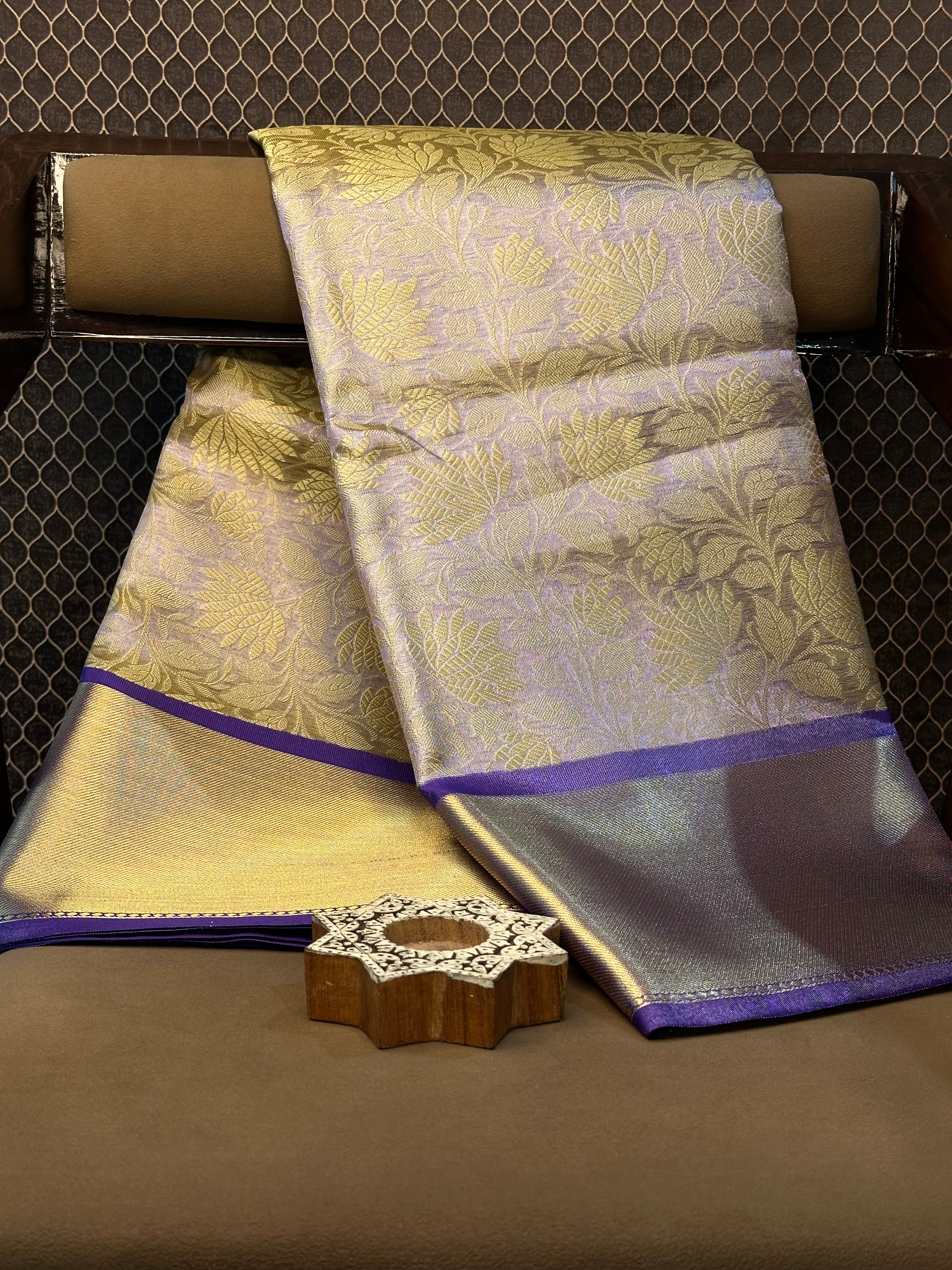 Traditional weave Softsilk Banarasi saree