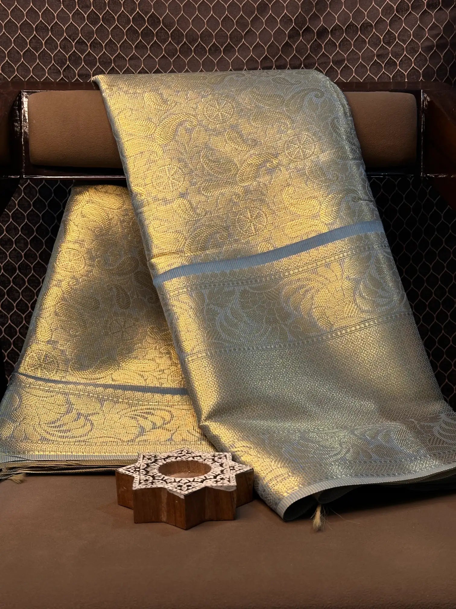 Contemporary weave Softsilk heritage Banarasi saree