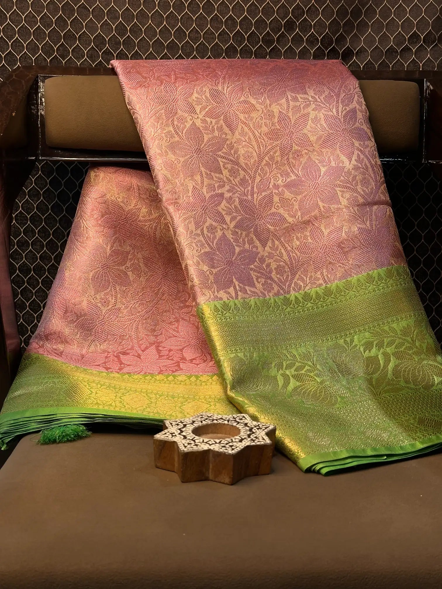 Premium contemperory weave softsilk Banarasi saree