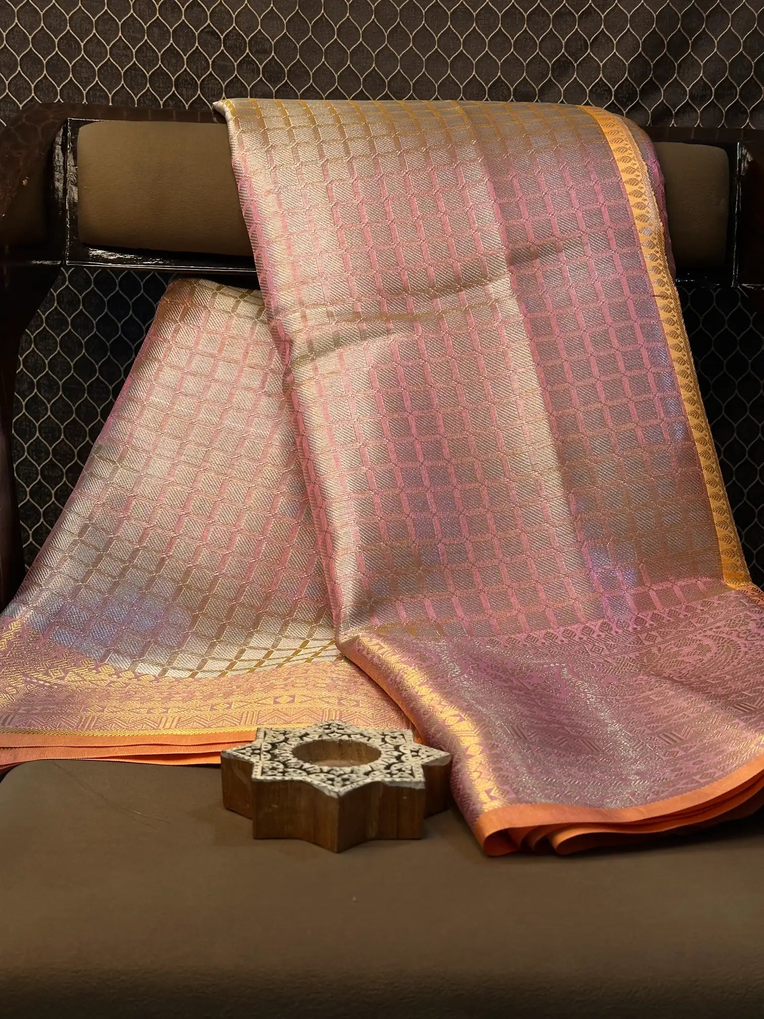 Contemporary weave Softsilk heritage Banarasi saree