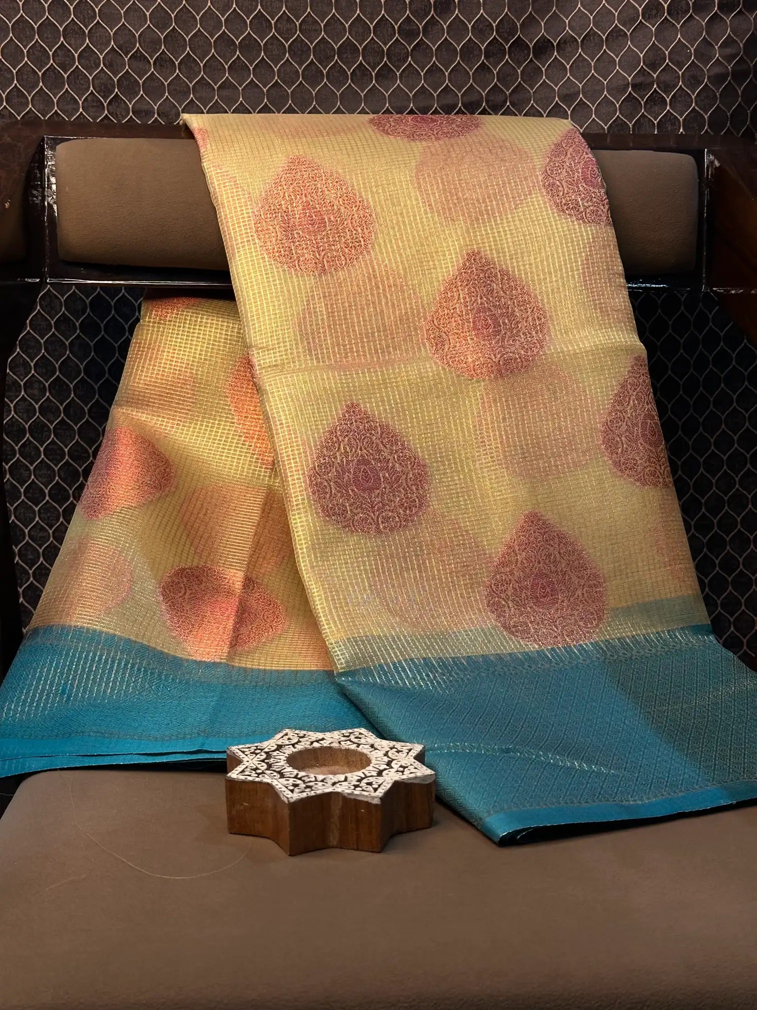 Contemporary weave Softsilk heritage Banarasi saree