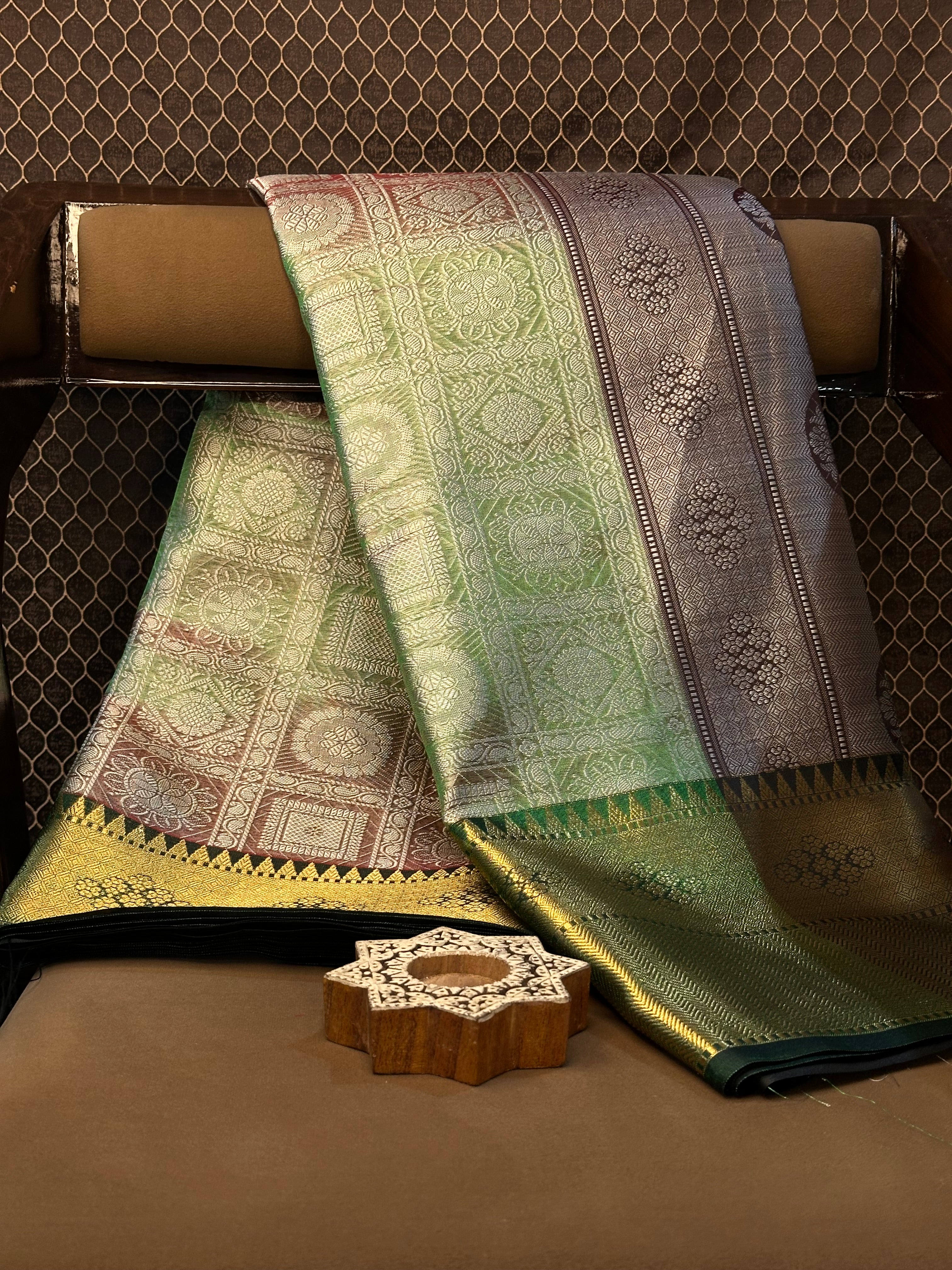 Traditional weave Softsilk Banarasi saree