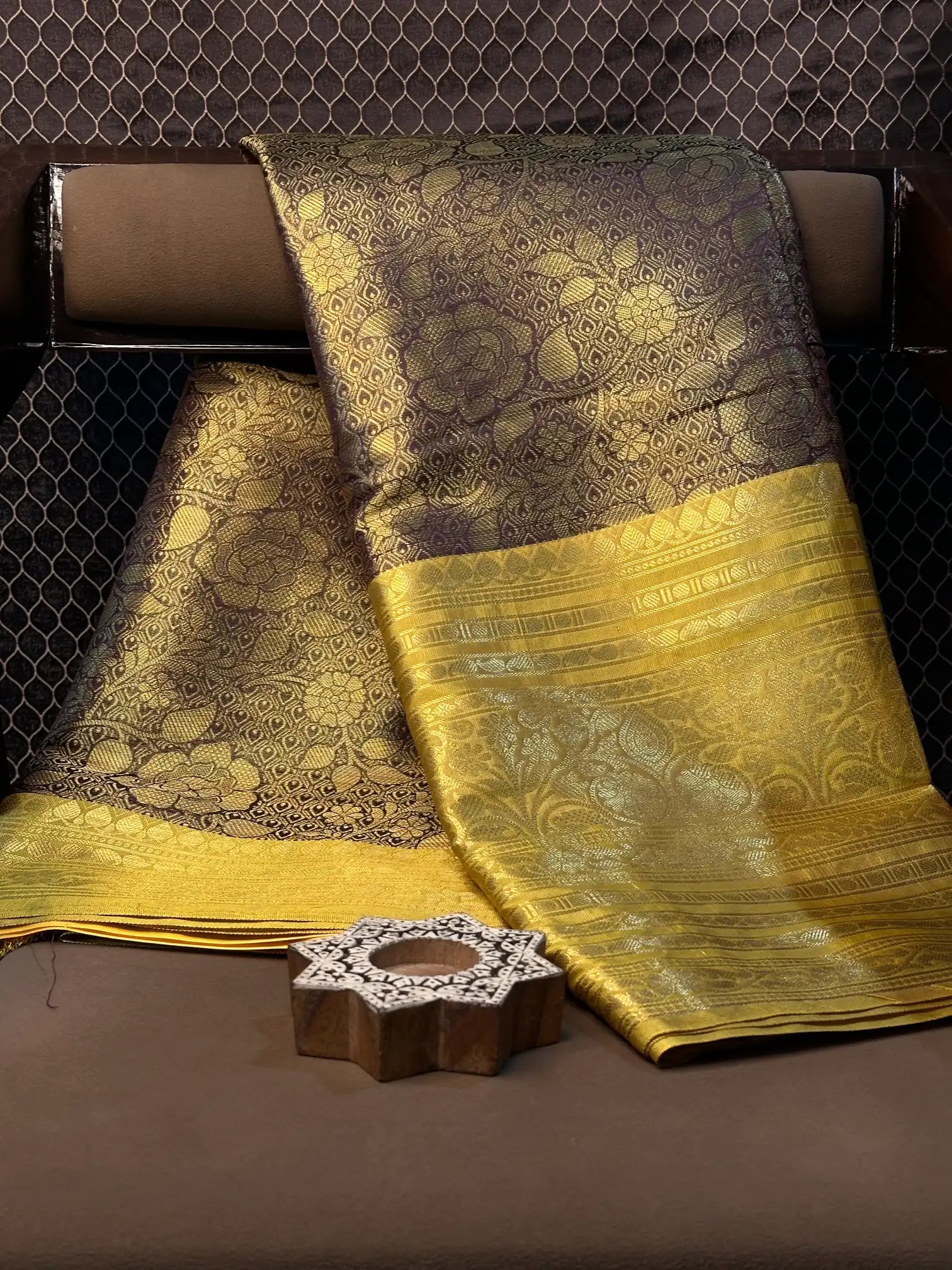 Contemporary weave Softsilk heritage Banarasi saree