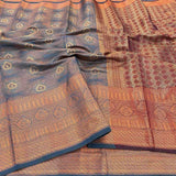 Exclusive Blue Colour Soft Pattu Silk Saree